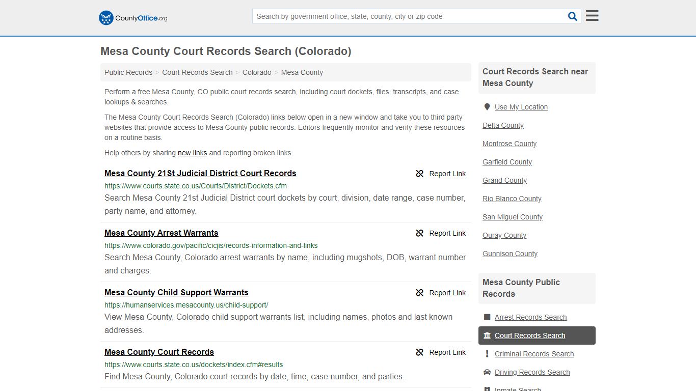 Court Records Search - Mesa County, CO (Adoptions, Criminal, Child ...